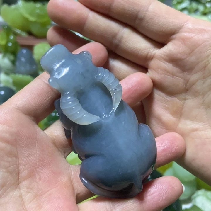 【闪购商品】未镶嵌蛇纹石玉把件