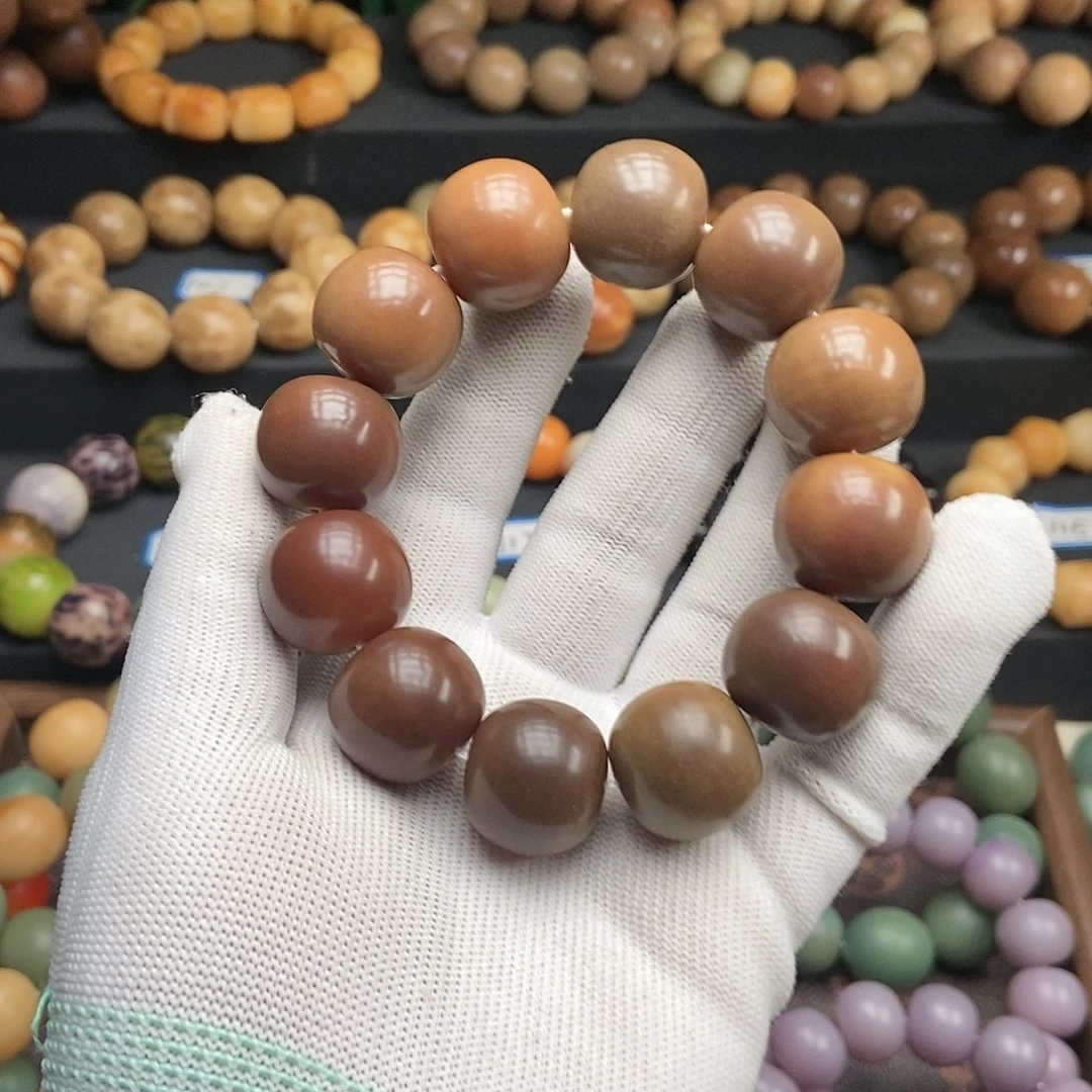 吊坠菩提根/象牙果21mm苹果咖色