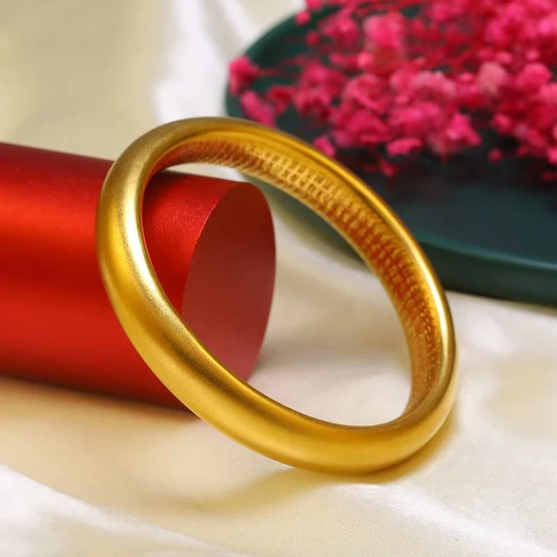 铜合金手镯 8N古法心经手镯   古法经典气质时尚实心传承磨砂