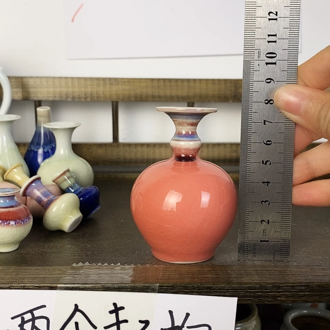 摆件景德镇高温陶瓷小花瓶