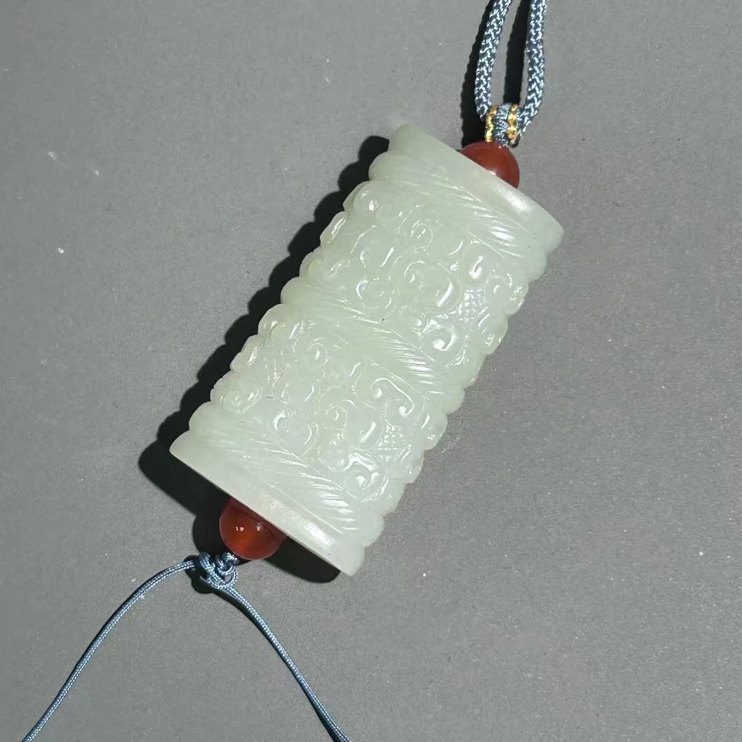 清代 和田玉勒子