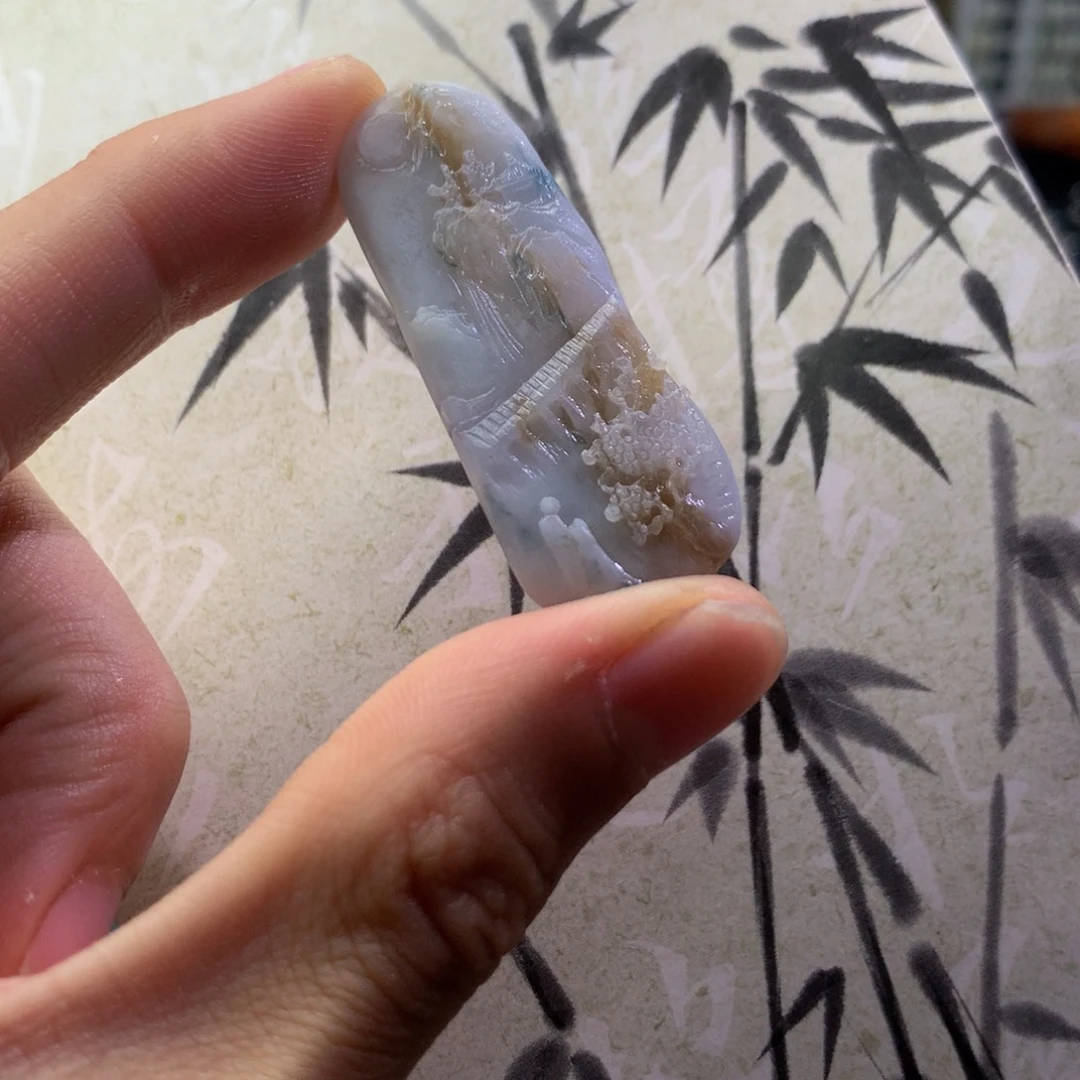 定制翡翠未镶嵌翡翠吊坠