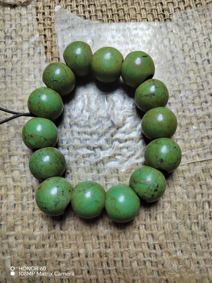 和田玉圆珠子手链