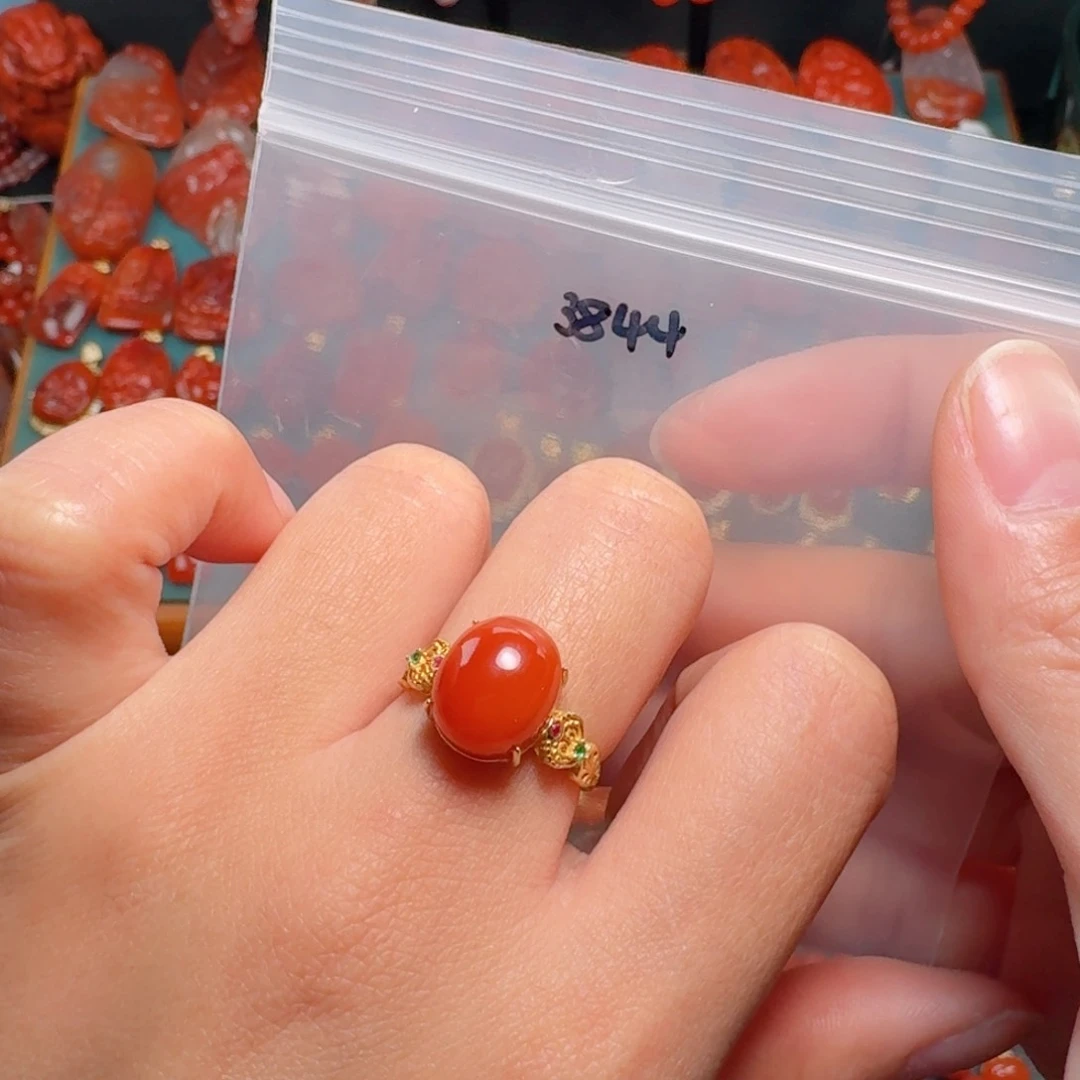 南红玛瑙南红银S925镶嵌