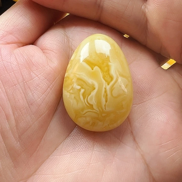 裸石琥珀未镶嵌晴***~蜜蜡水滴