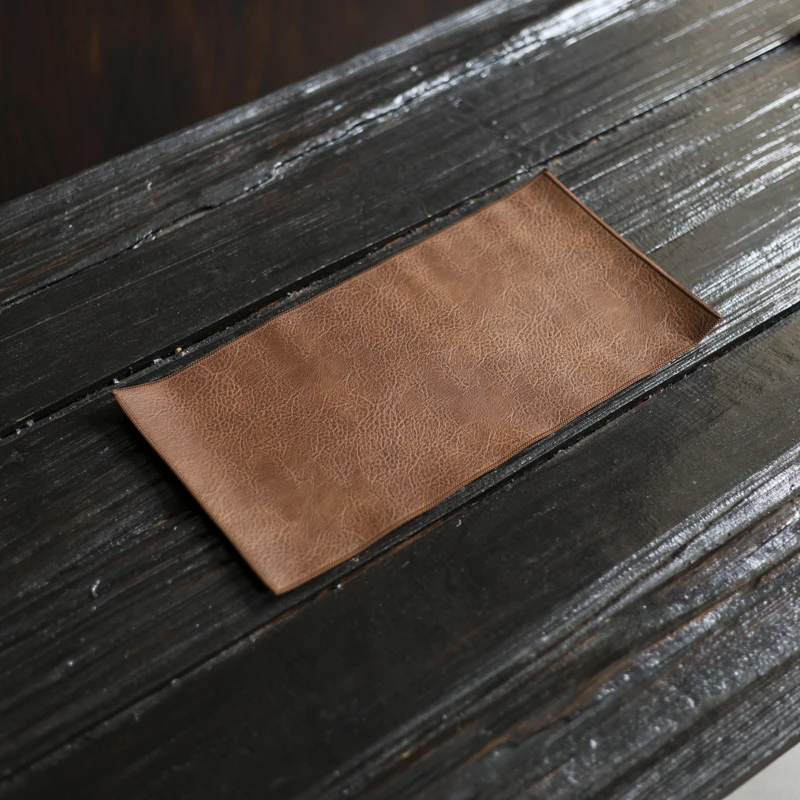 【慕白茶集】皮革茶席（咖）40*20cm（Q6015）