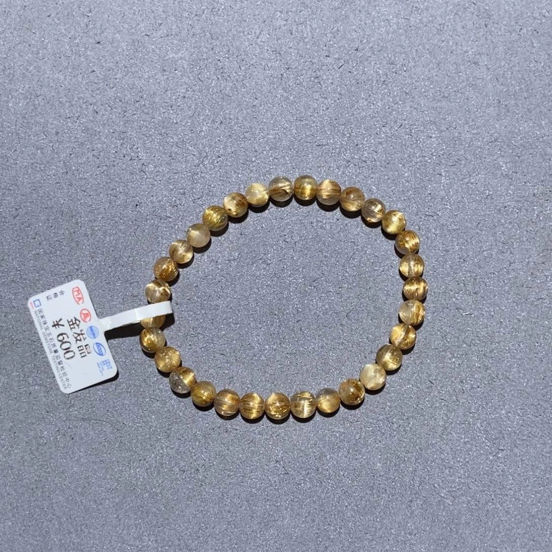 未镶嵌水晶手链钛晶6m