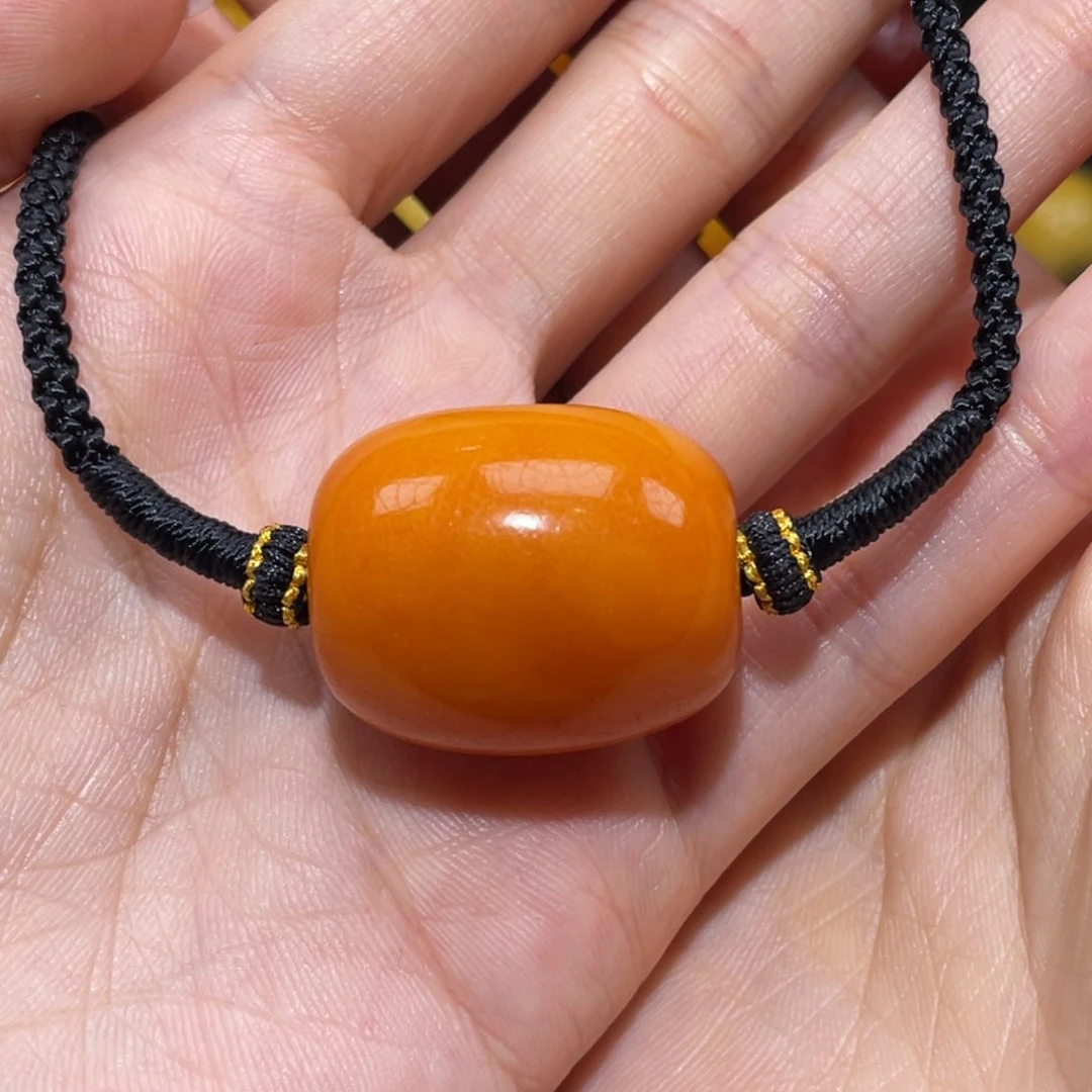 【闪购商品】琥珀裸石未镶嵌桶珠