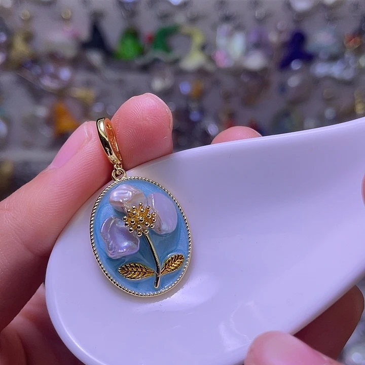 淡水珍珠颈饰合金13