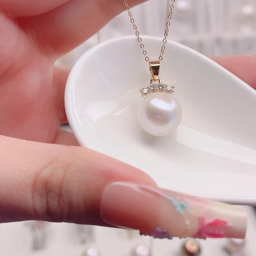 未镶嵌淡水珍珠吊坠(赠链)