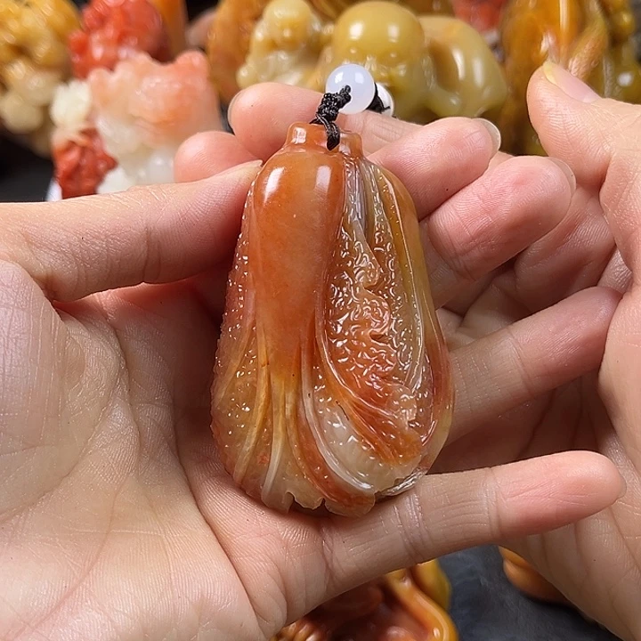 寿山石手把件把玩件