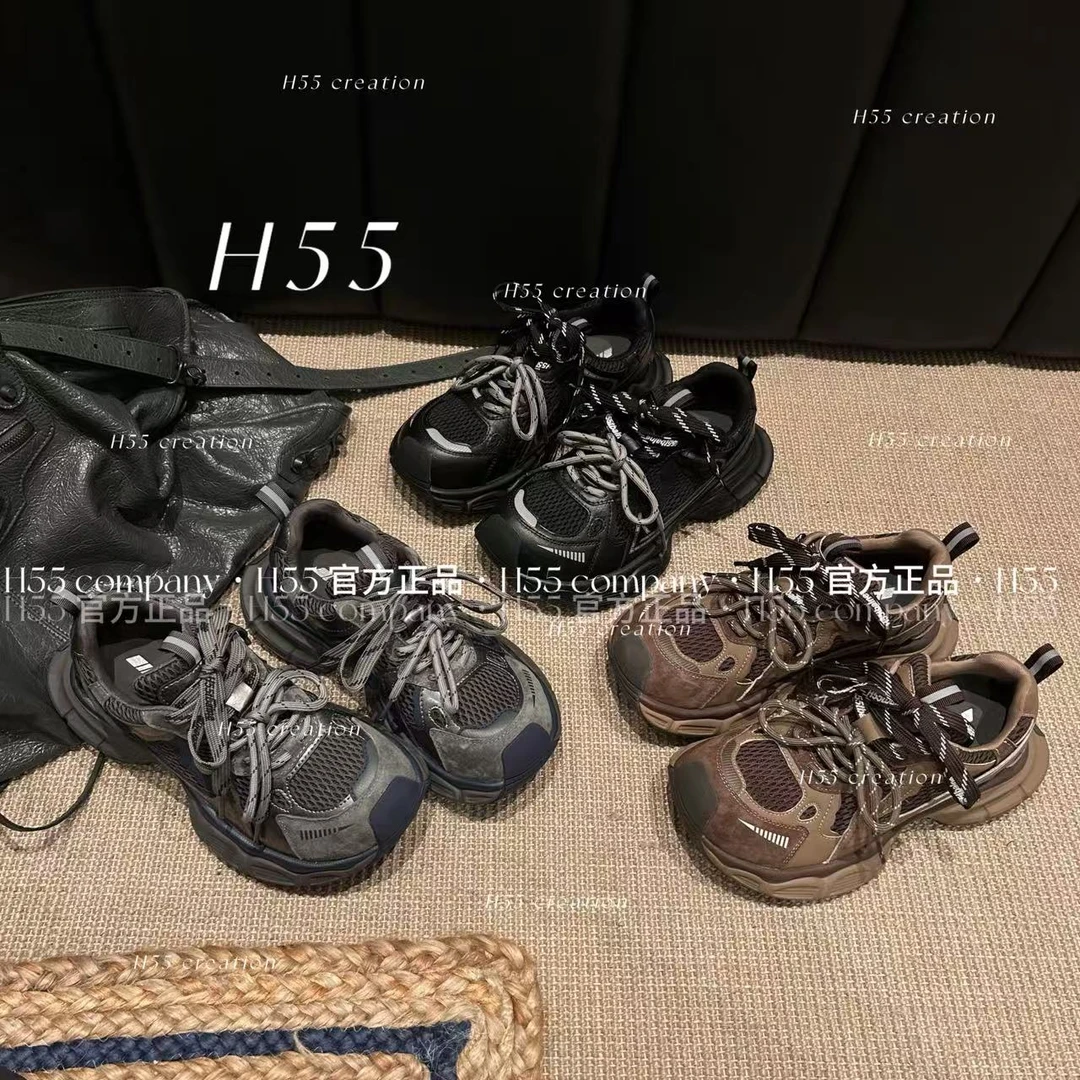 H55-元祖小怪兽grandpacore超轻量慢跑老爹鞋4.5cm69-2862【M】