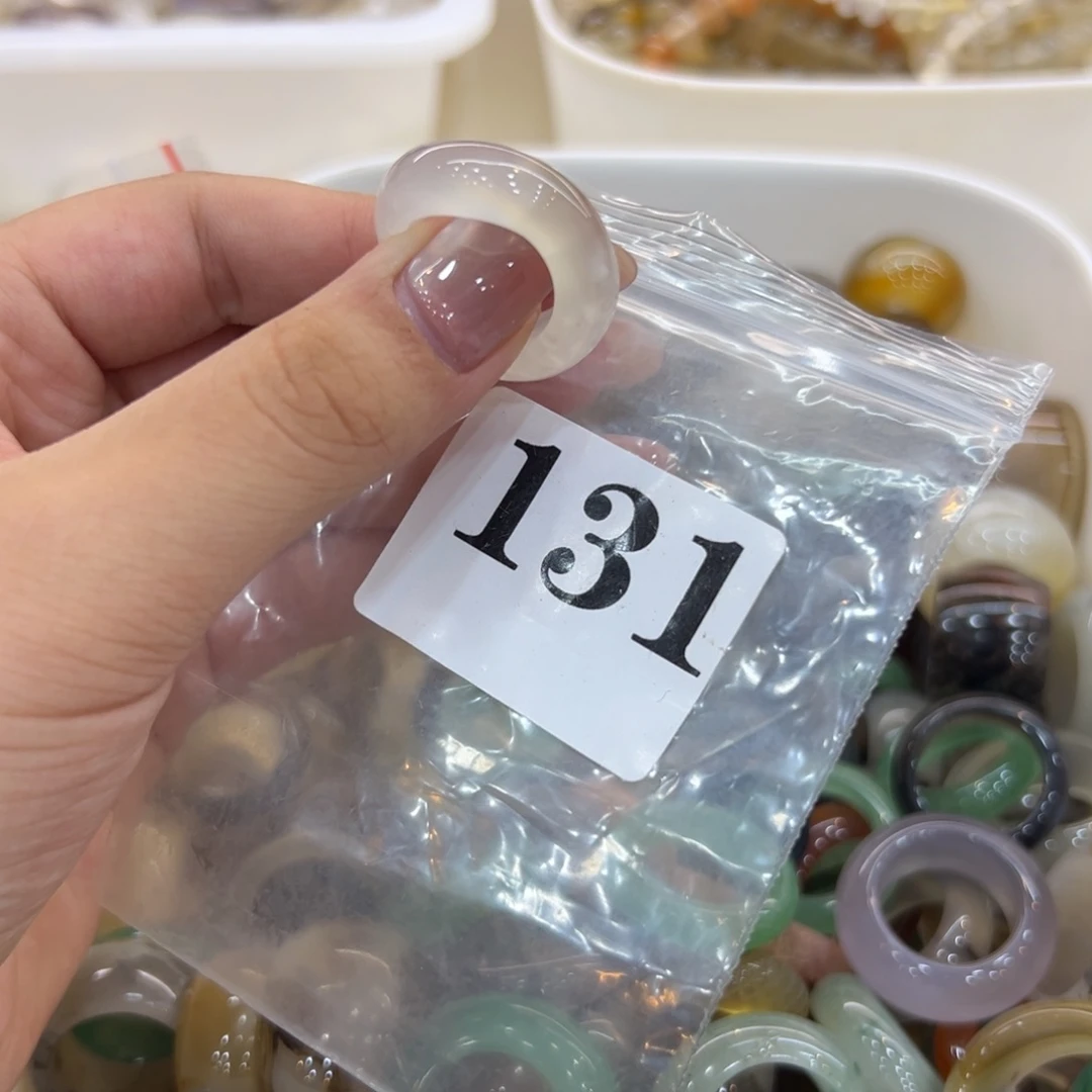 玛瑙/玉髓戒指合金131港15
