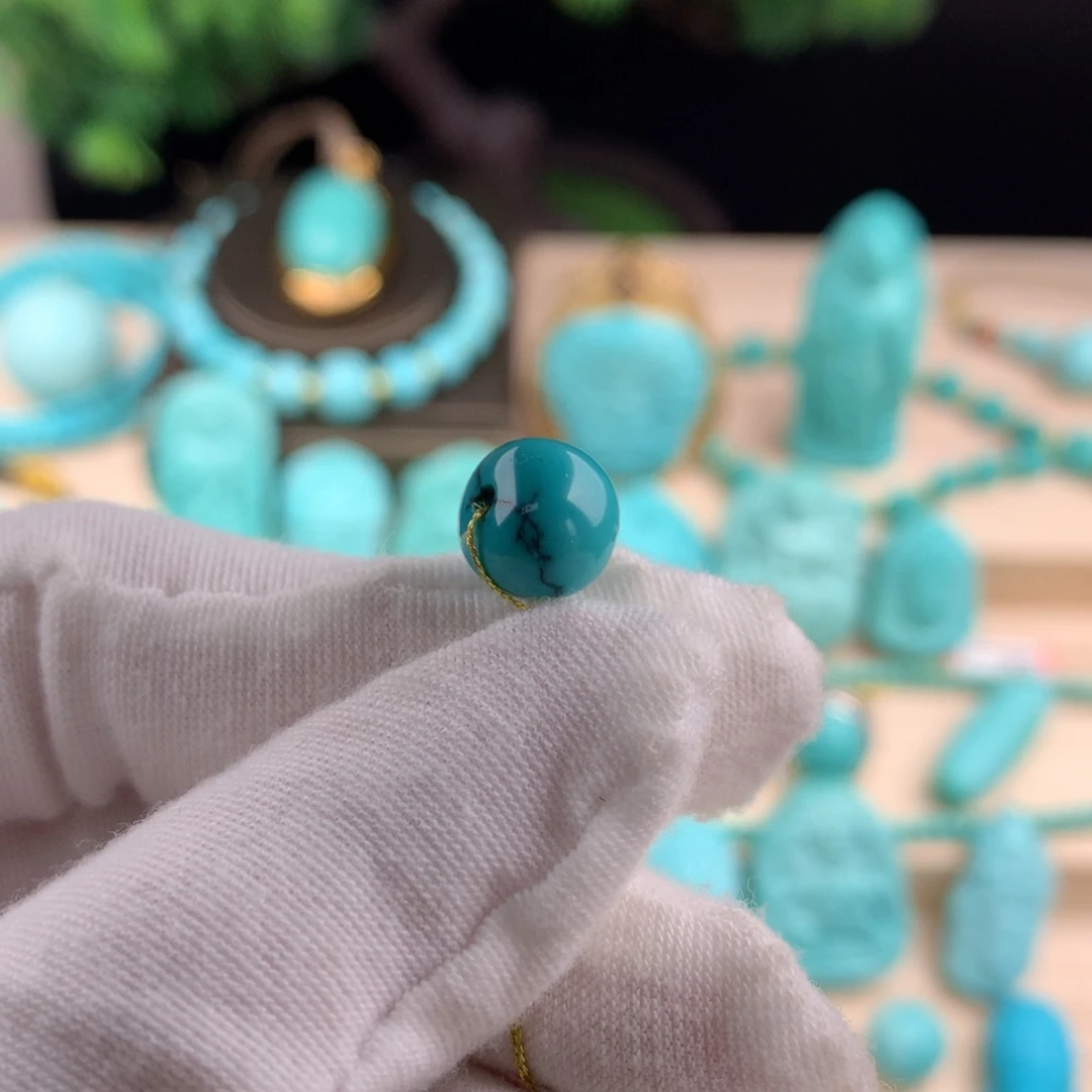 绿松石配珠卡9.5未镶嵌