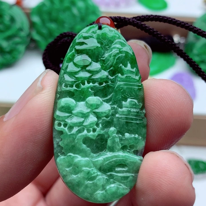 翡翠未镶嵌吊坠(不含链)