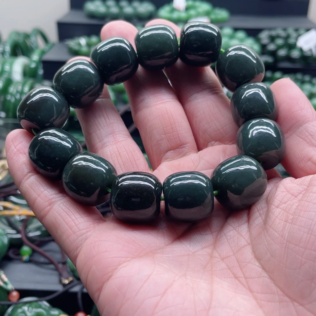 和田玉未镶嵌手链