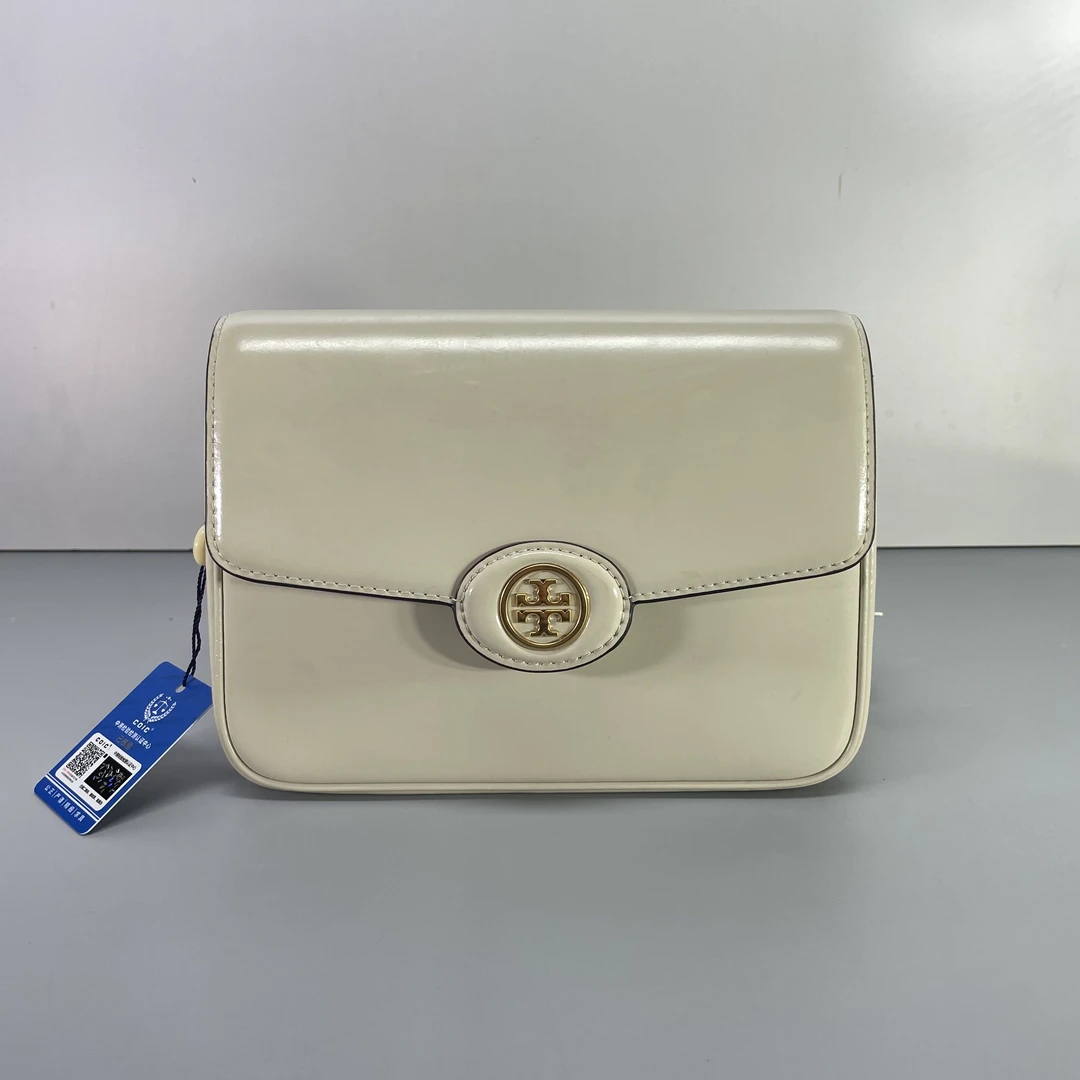 90新 TORY BURCH/汤丽柏琦 媚姐/白色豆腐包21x16x6cmSG060401