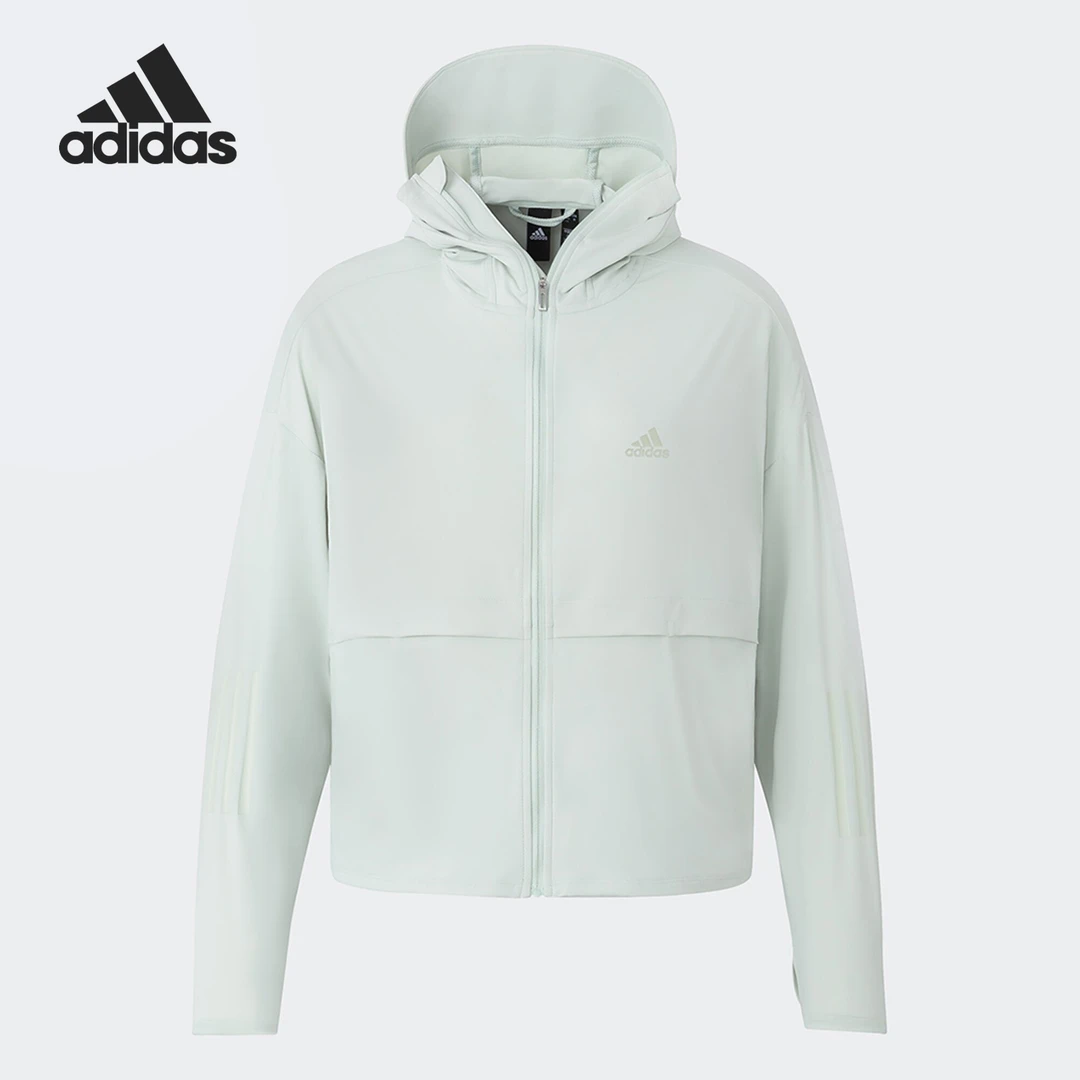 Adidas/阿迪达斯正品JACKET女子凉感轻薄帽檐面罩外套IW9432