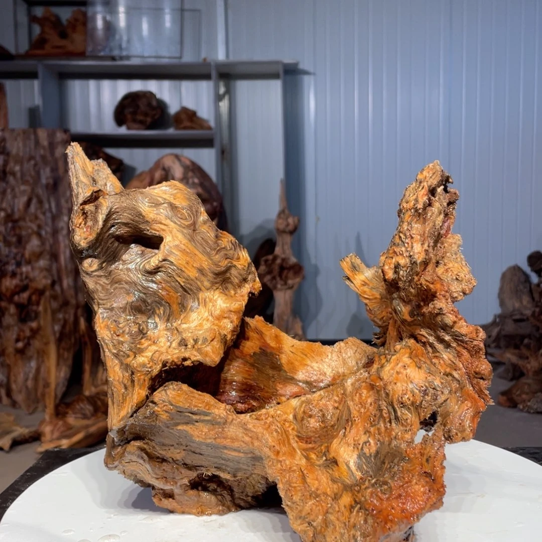 ****木猛子琥珀木摆件16