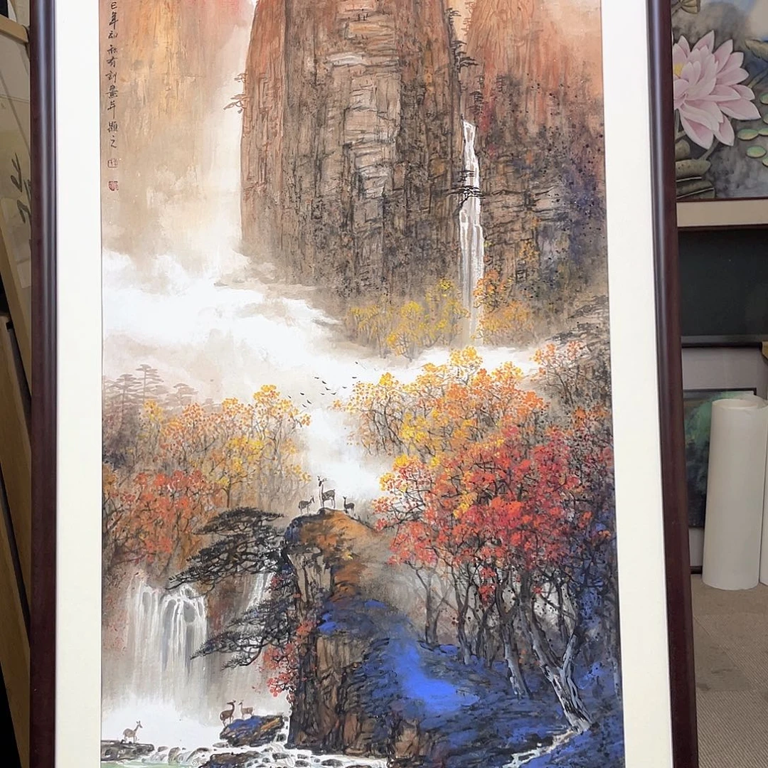 国画手绘国画，原创山水