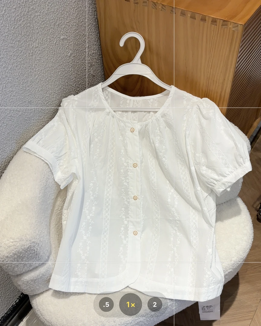 新疆包邮【CY819】刺绣泡泡袖小衫-衣长55