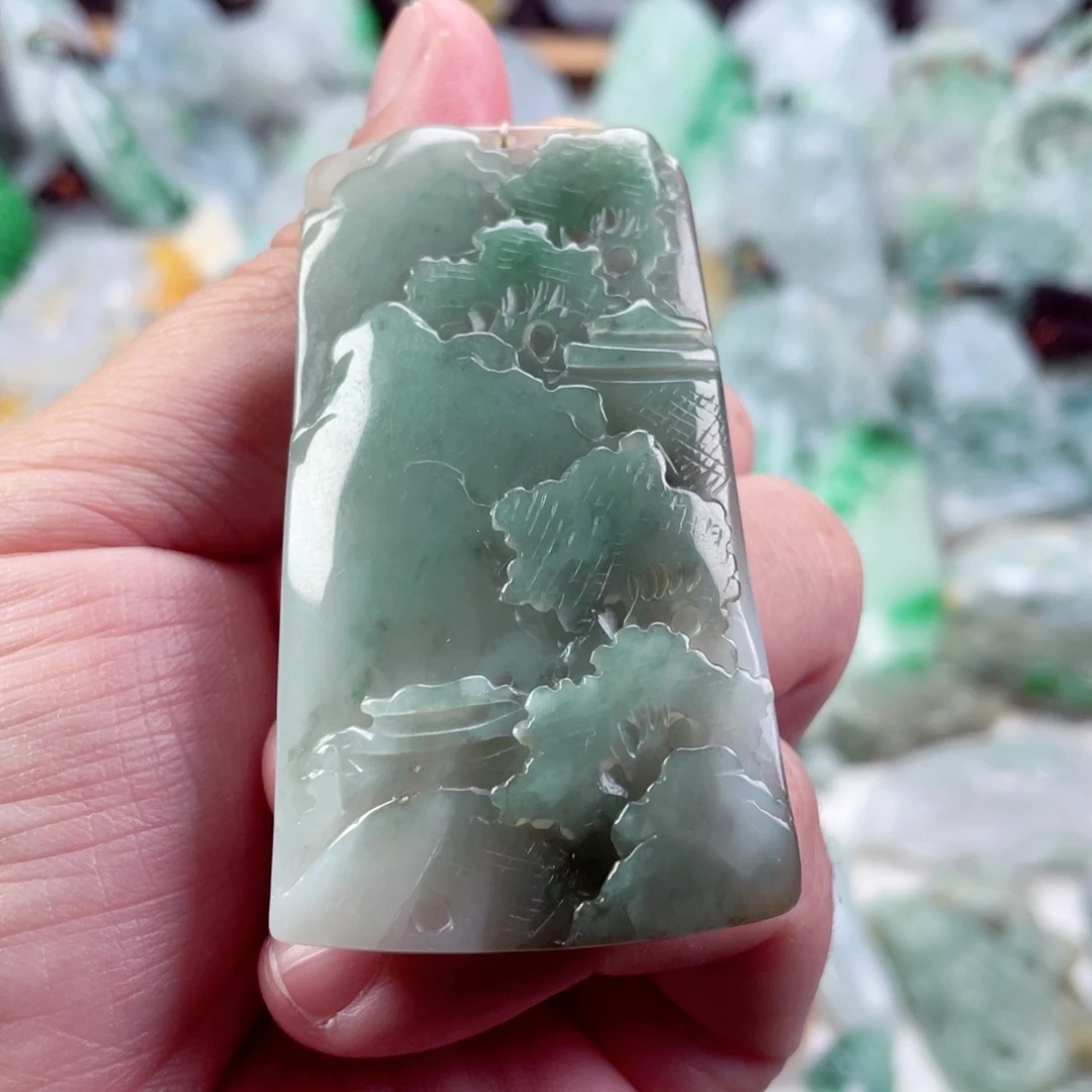 翡翠未镶嵌吊坠(不含链)