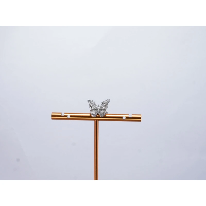 铜合金合成锆石耳饰 铜合金 立方氧化锆耳钉LW509-134