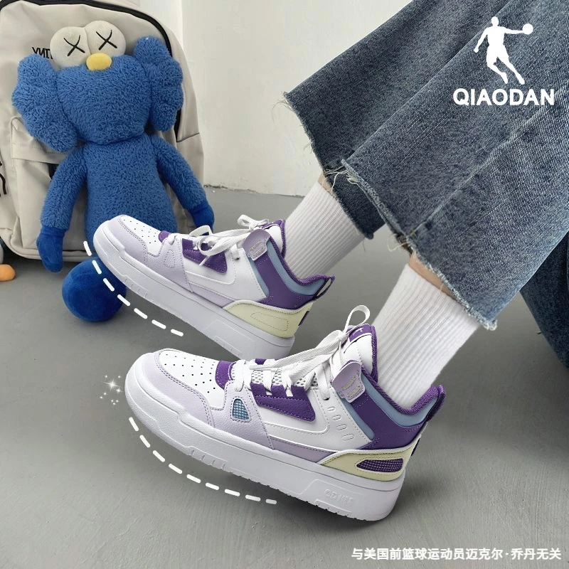 乔丹高帮板鞋女鞋2025秋冬新款运动鞋爆款小白鞋厚底潮鞋休闲鞋子