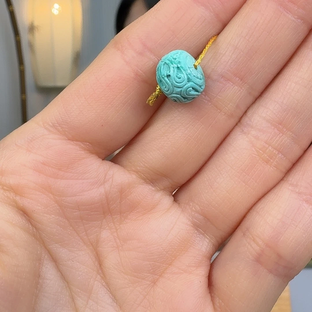 绿松石未镶嵌挂件