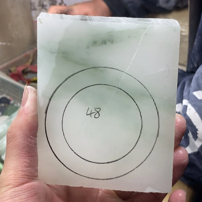 【闪购商品】石英质玉（天山翠）手镯未镶嵌早****?定制手镯