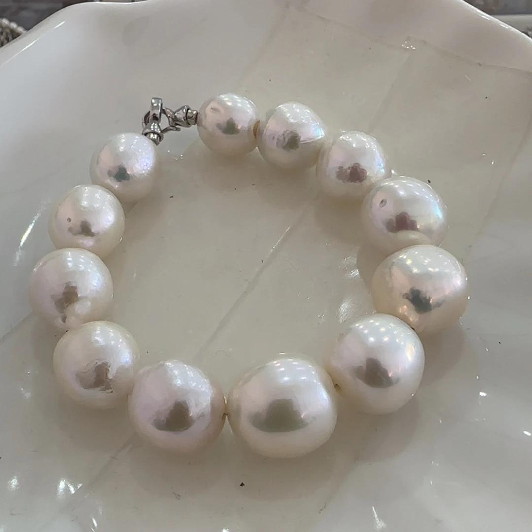 淡水珍珠手绳银S925镶嵌