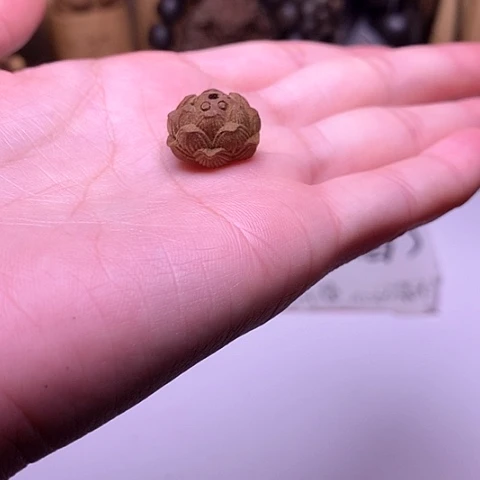 檀香木吊坠檀香立体莲花