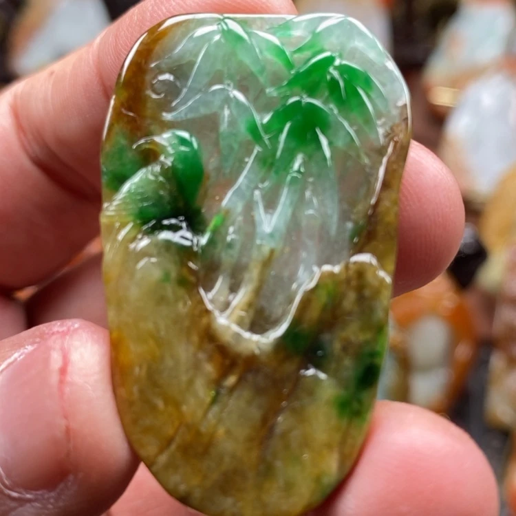 【闪购商品】颈饰未镶嵌翡翠缅甸翡翠A货吊坠