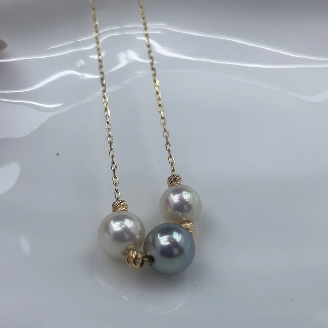 海水珍珠颈饰银S925镶嵌