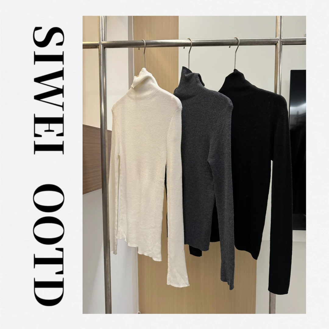 【SW•OOTD】秋冬高弹随身毛衣套头针织INS风修身毛针织衫长袖女