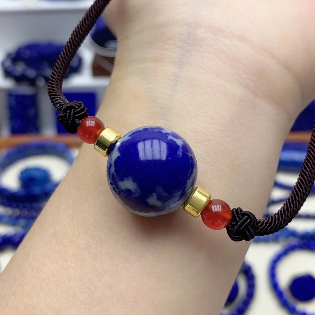 青金石未镶嵌颈饰