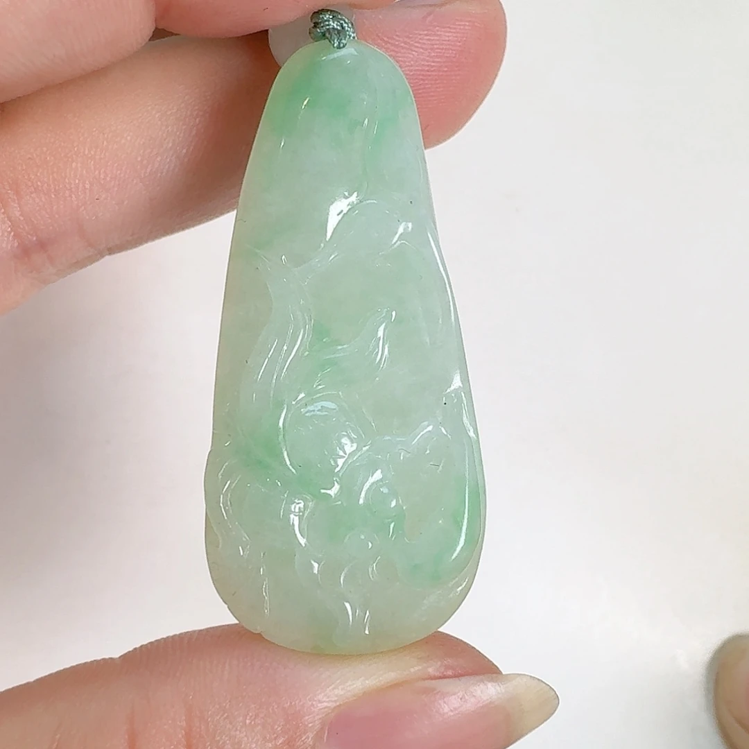 颈饰未镶嵌翡翠莲年有鱼