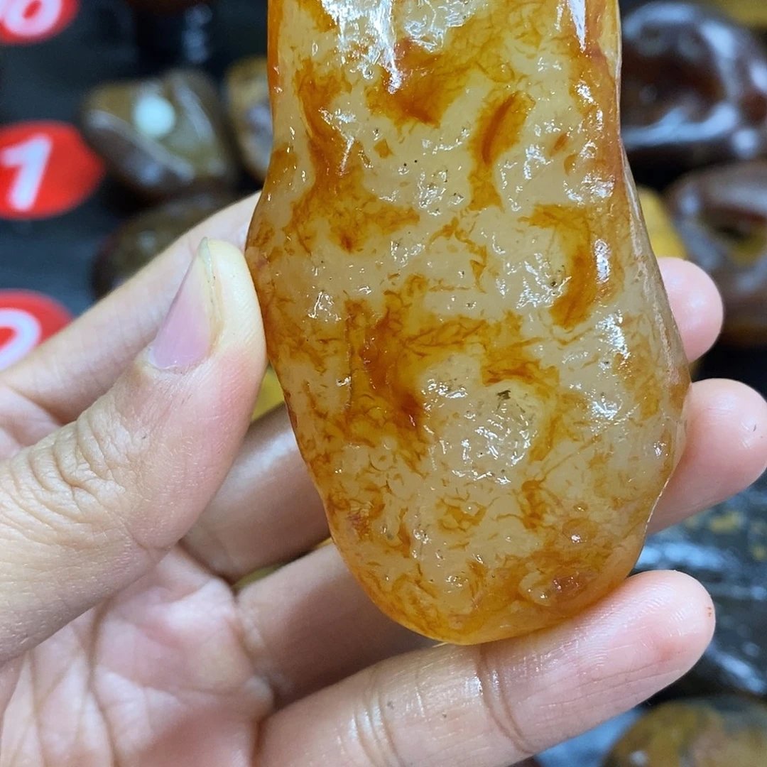 玛瑙/玉髓未镶嵌手把件