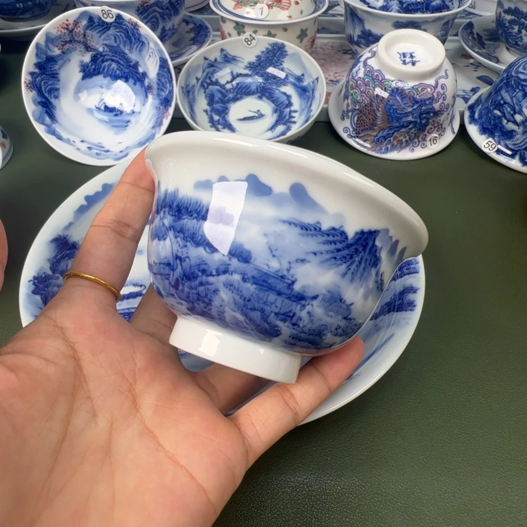 景德镇纯手工纯手绘茶具木木95