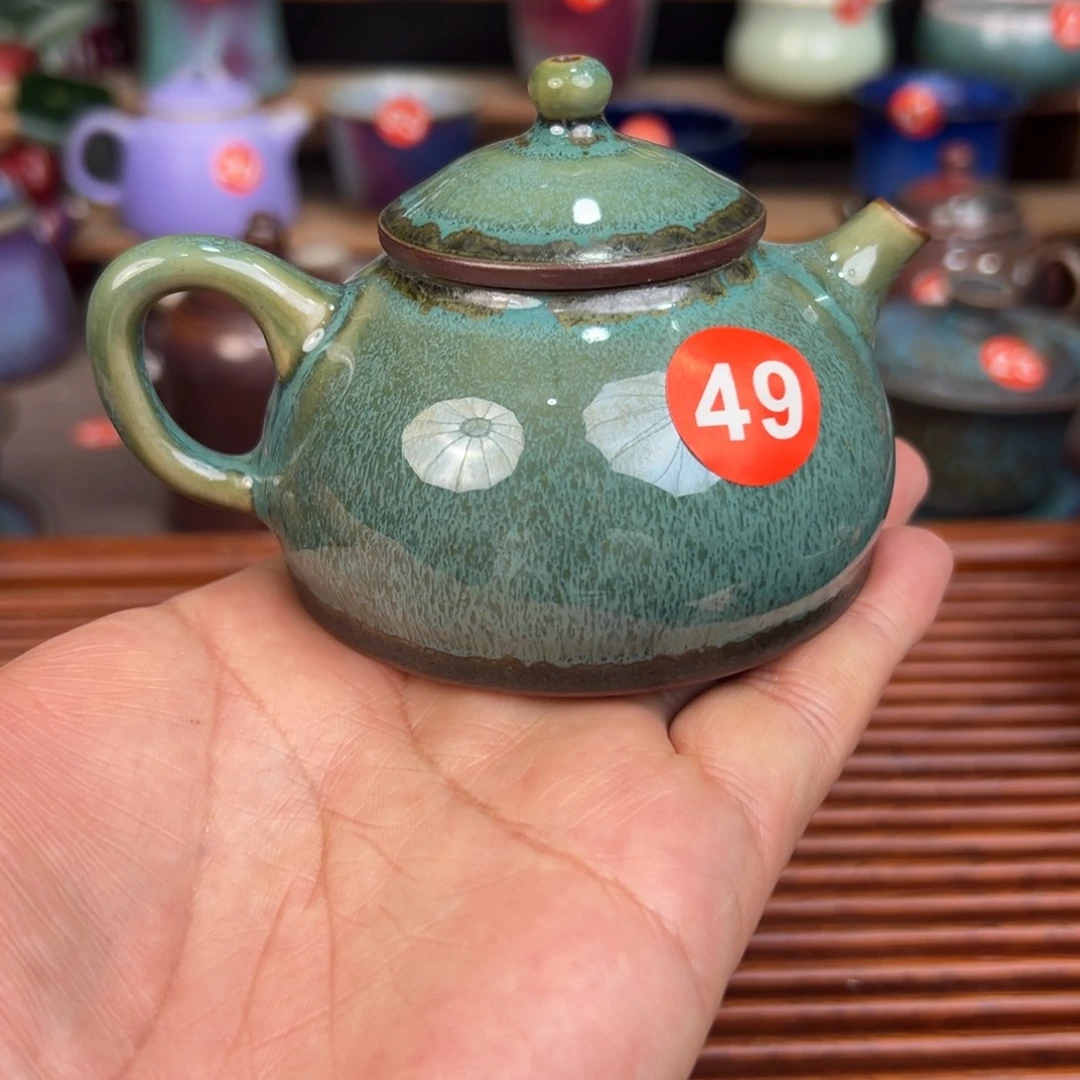 手工制作钧窑茶器