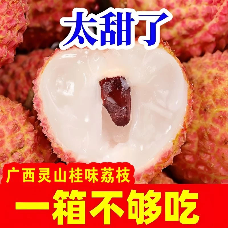 【顺丰/京东冷链】正宗广西灵山桂味荔枝现摘新鲜荔枝老树桂味大果