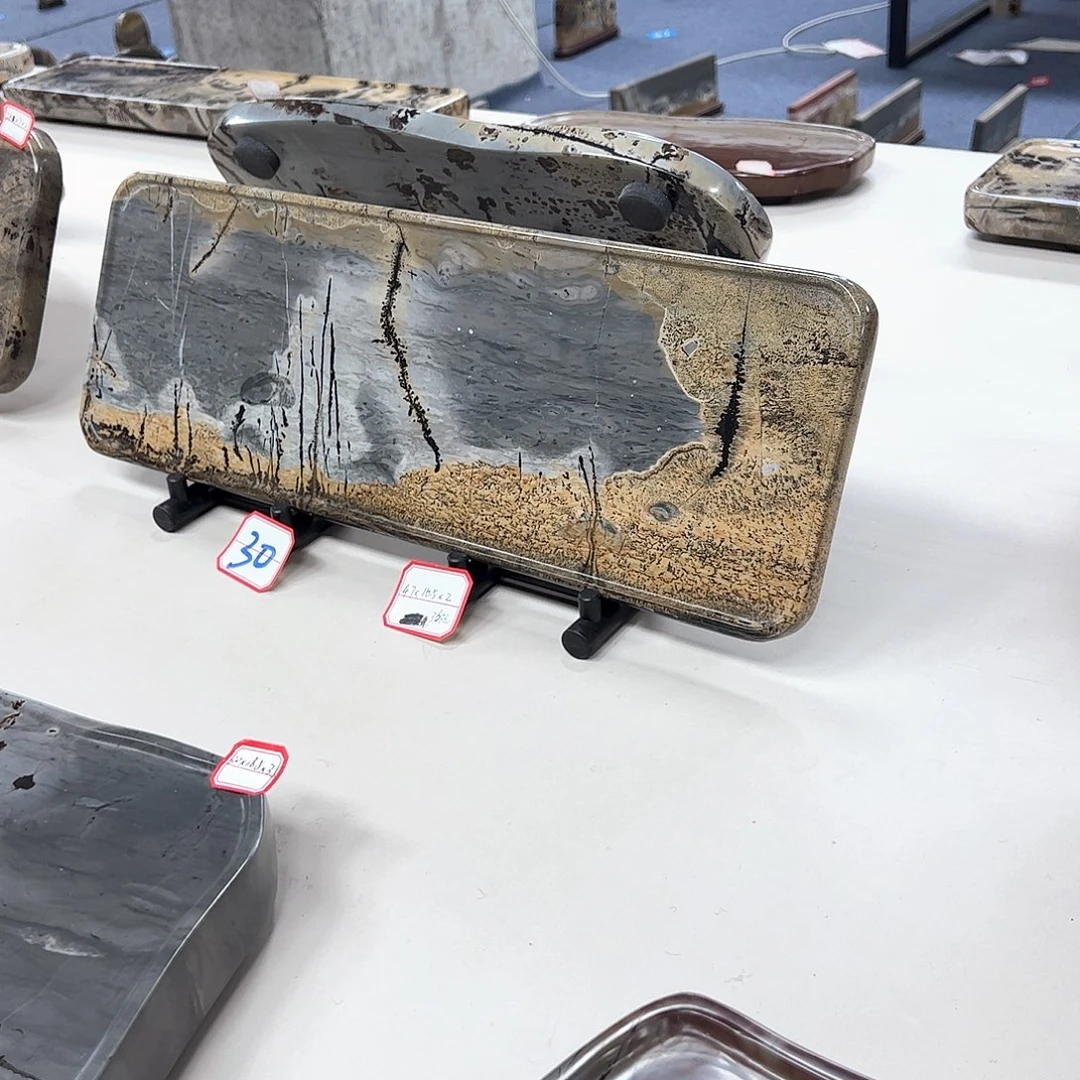 广西石天然国画石干泡台