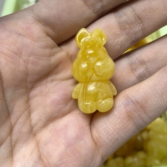未镶嵌蜜蜡裸石吊坠