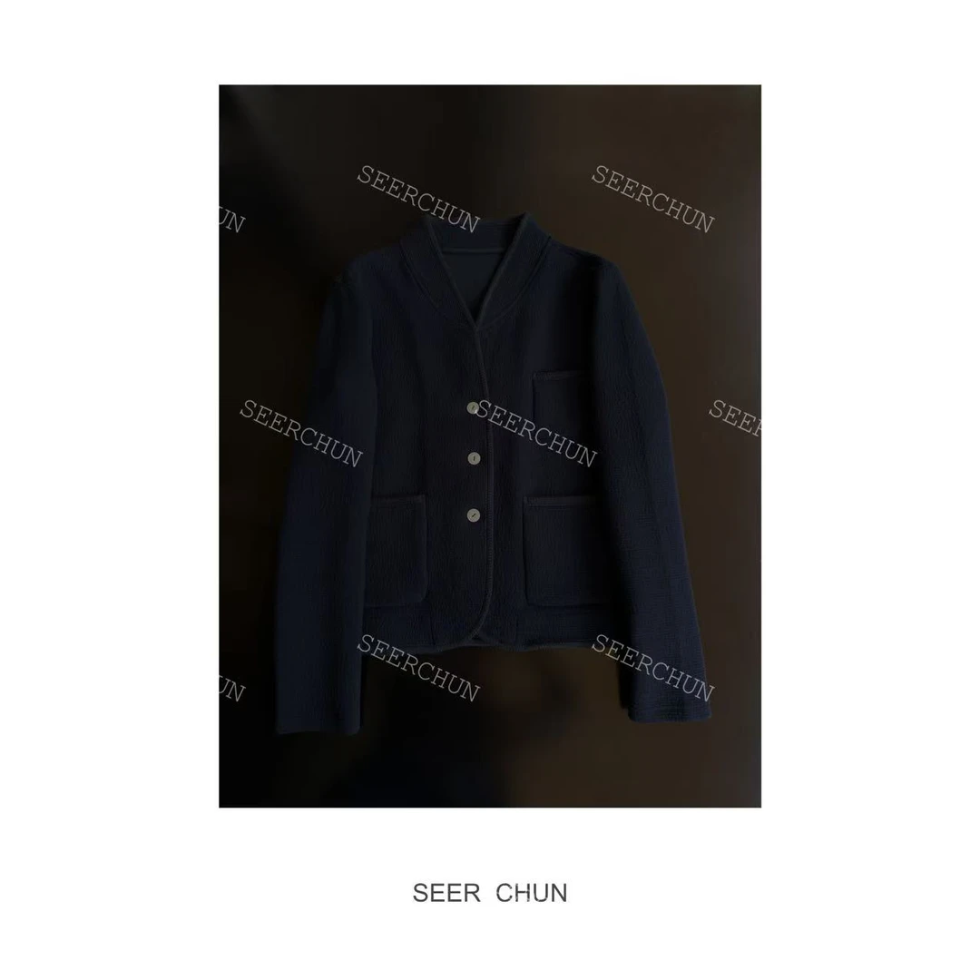 【纯纯女装】SEERCHUN高品质口袋外套 52640
