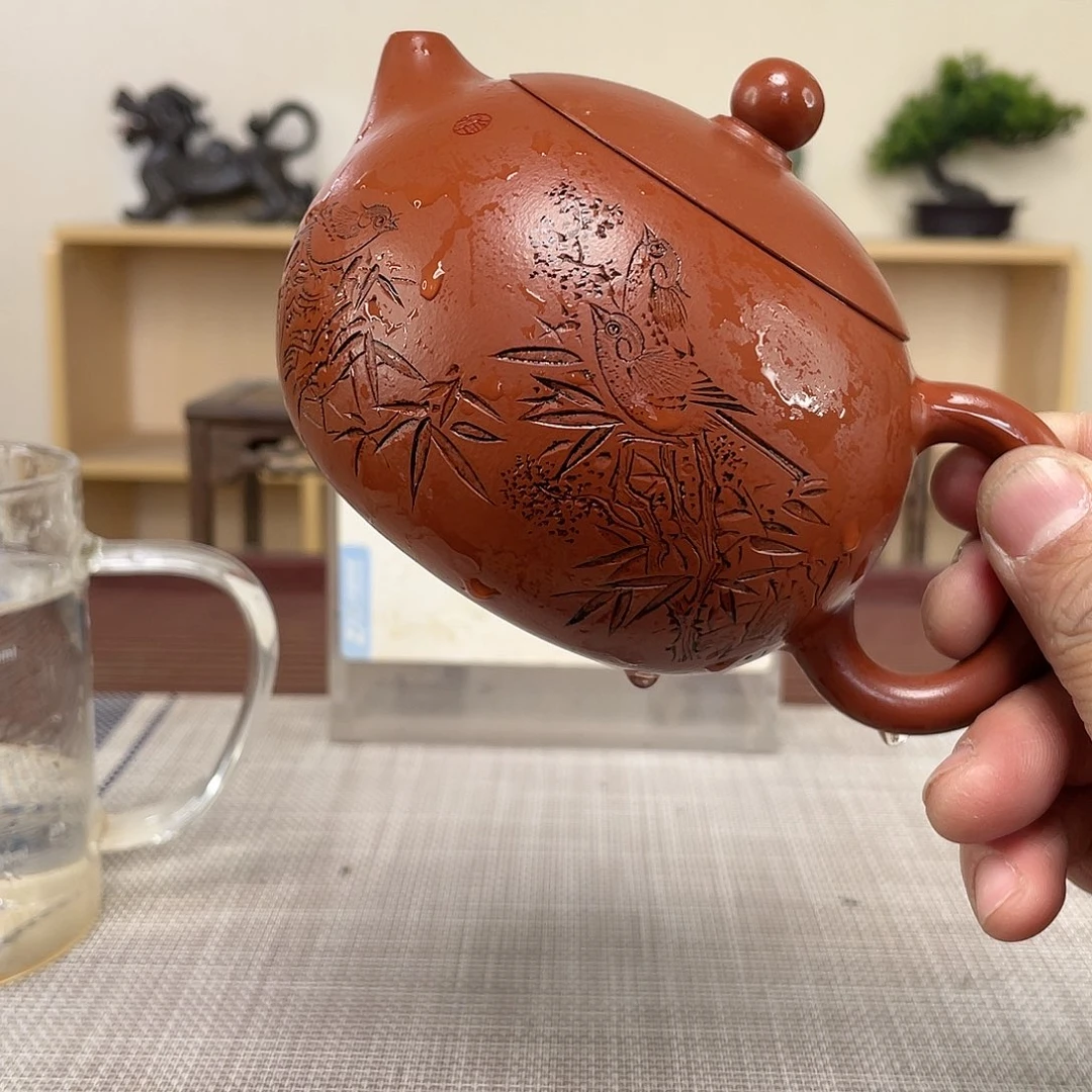 紫砂茶壶臻*香微瑕处理