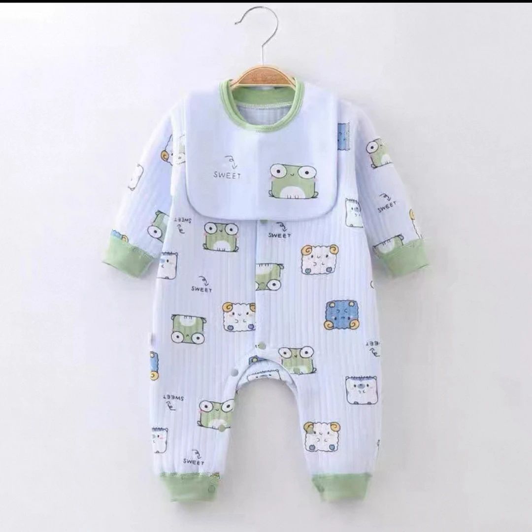 婴儿连体衣保暖春秋款夹棉冬装新生儿宝宝衣服秋装哈衣秋冬季