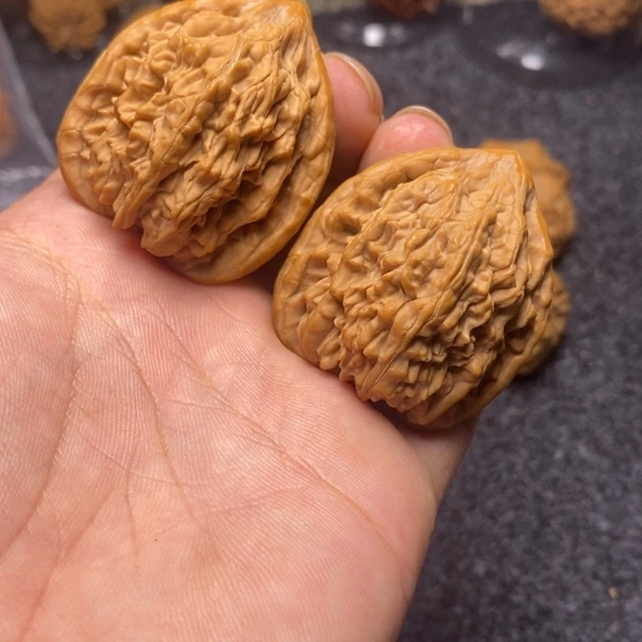 吊坠文玩核桃40.5蓟县虎头王