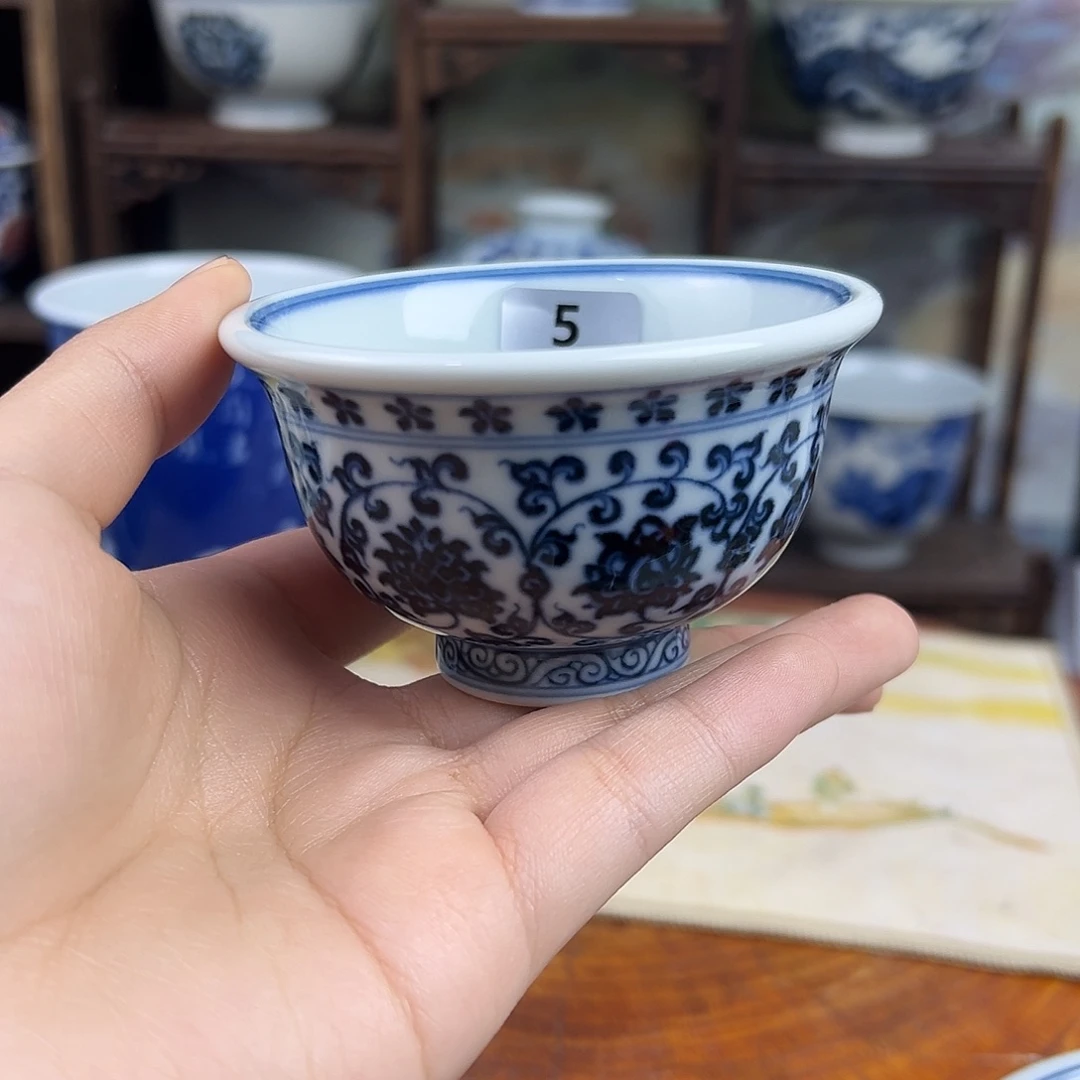 瓷其他缠枝莲小压手5