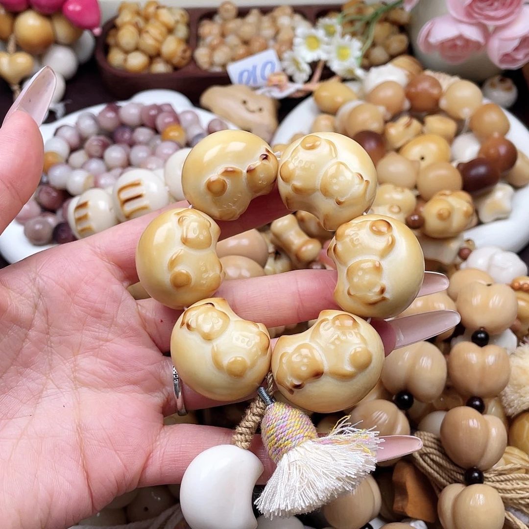 吊坠白玉菩提一串成品