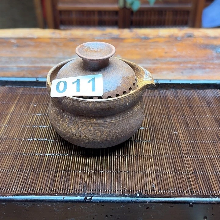 纯手工制作粗陶茶具